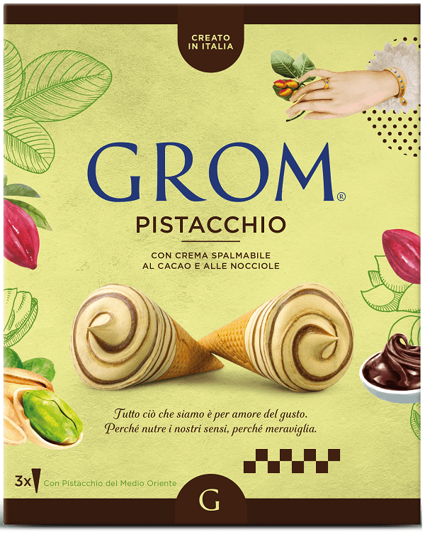 GROM CONO PISTACCHIO 3PZ