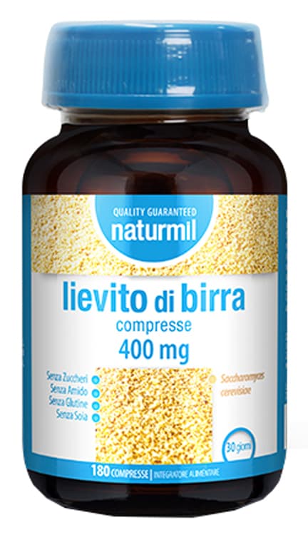 Dietmed Naturmil - Lievito di Birra 400mg Integratore Alimentare, 180 Compresse