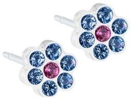 EP MP Daisy orecchino alexandrite/rose - punto luce 5 mm in acciaio chirurgico