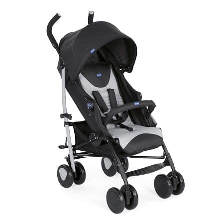 echo passeggino con manicotto paracolpi colore grigio