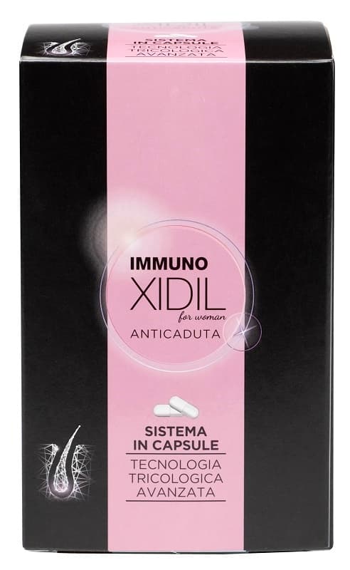 Morgan Immuno Xidil - Integratore Anticaduta Capelli Fragili Donna, 2x60 Capsule