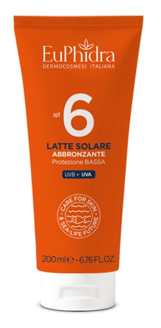 Euphidra Solari - Latte Solare SPF6 Abbronzante, 200ml