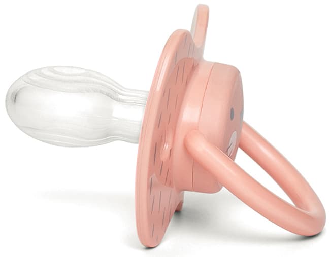 Suavinex hygge succhietto anatomico silicone +18 coniglio rosa