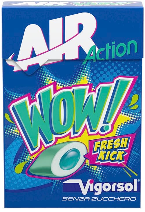 Vigorsol Air Action WOW Chewing gum Senza Zucchero, 20 gomme