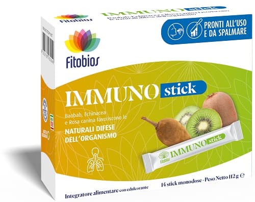 Fitobios Immuno Stick Integratore Difese Immunitarie, 14 Stick