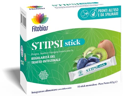 Fitobios Stipsi Stick Integratore Regolarità Intestinale,  14 Stick
