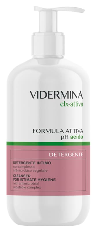 Vidermina Clx Attiva - Detergente Intimo a pH Acido Formula Attiva, 500ml