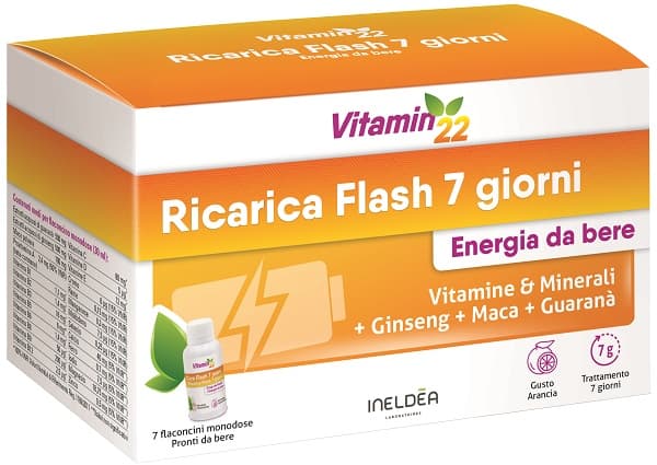 Vitamin'22 ricarica flash 7 flaconcini