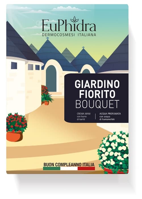 Euphidra giardino fiorito bouquet cofanetto crema mani + acqua profumata