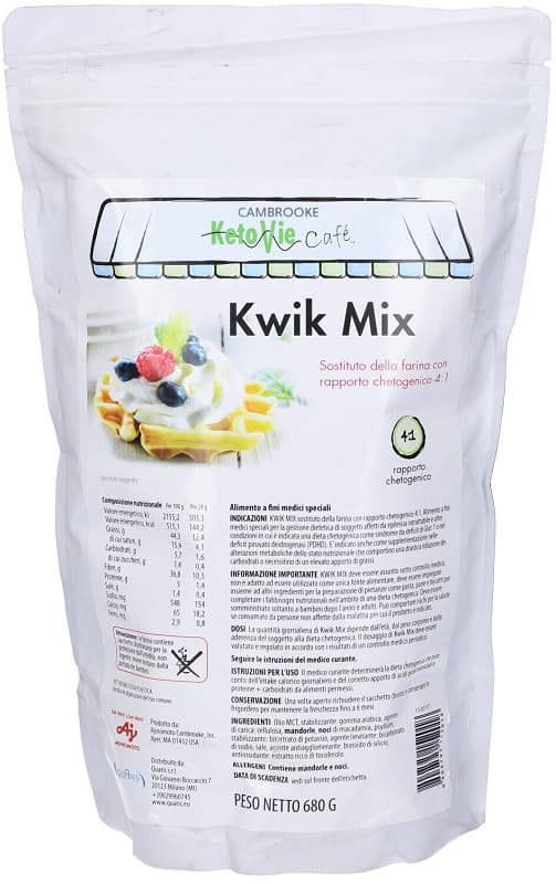 Ketovie Cafe' Kwik Mix Sostituto Farina 680 G