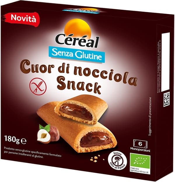 Cereal Snack Cuor Di Nocciola Senza Glutine 180 G