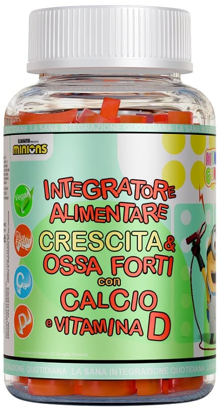 Integra Mummy Gummy - Crescita & Ossa Forti con Calcio e Vitamina D Integratore Minions, 60 Gommose