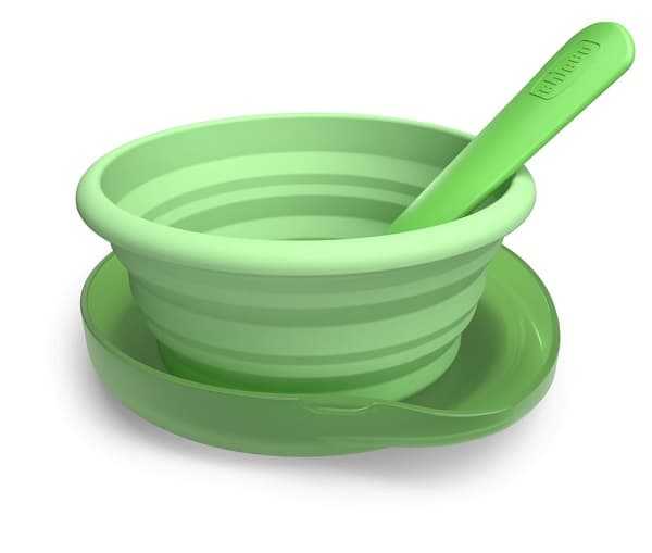 Chicco Piattino Collassabile Silicone Con Custodia