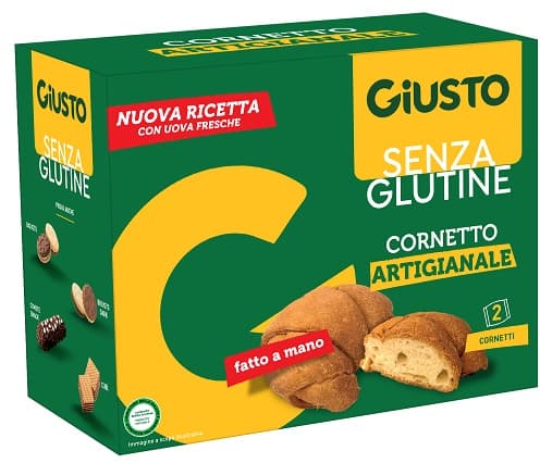 Giusto senza glutine cornetto classico 2 confezioni da 80 g nuova ricetta