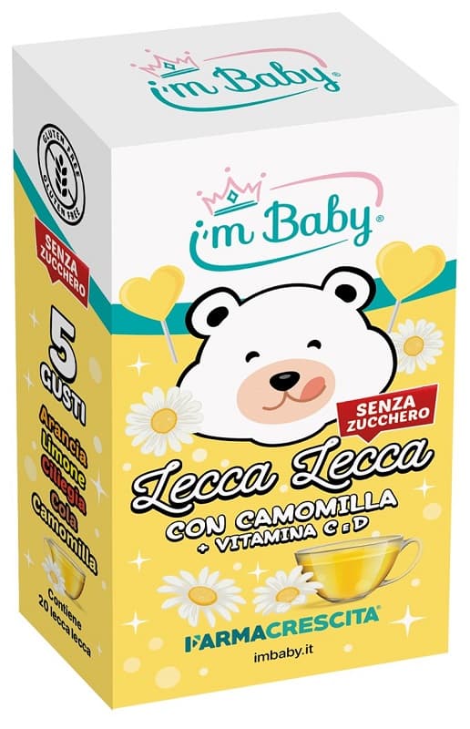 I'm Baby Lecca Lecca Camomilla + Vitamina C D 20 Pezzi