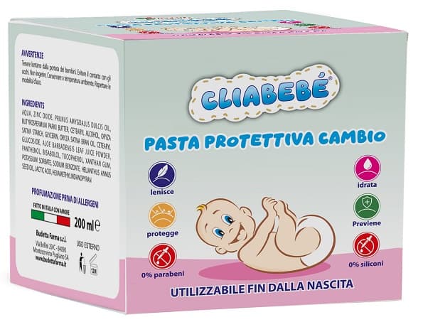 Budetta Farma CliaBebè - Pasta Protettiva per il Cambio, 200ml