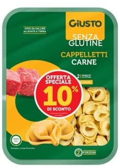 Giusto Senza Glutine Cappelletti Carne 250 G Taglio Prezzo 10%
