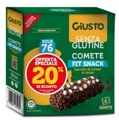 Giusto Senza Glutine Comete Snack 6 X120 G Taglio Prezzo 20%