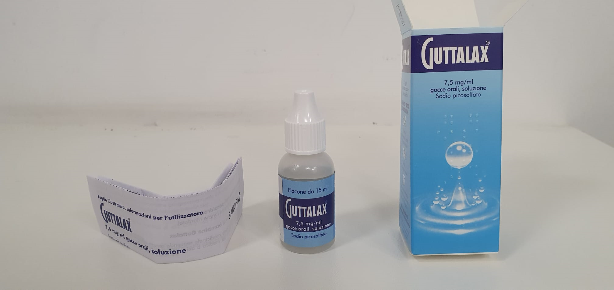 Guttalax 7,5 mg/ml gocce orali, soluzione