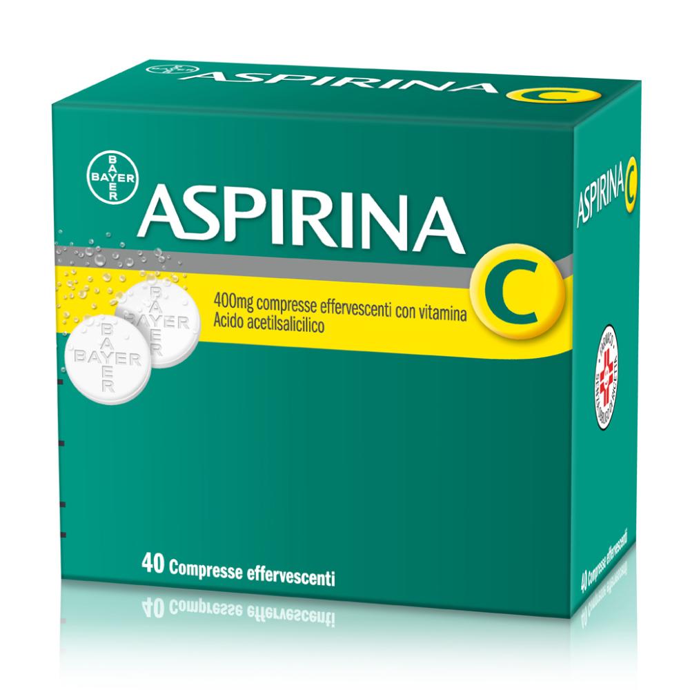 Aspirina 400 mg compresse effervescenti con vitamina c 40 compresse