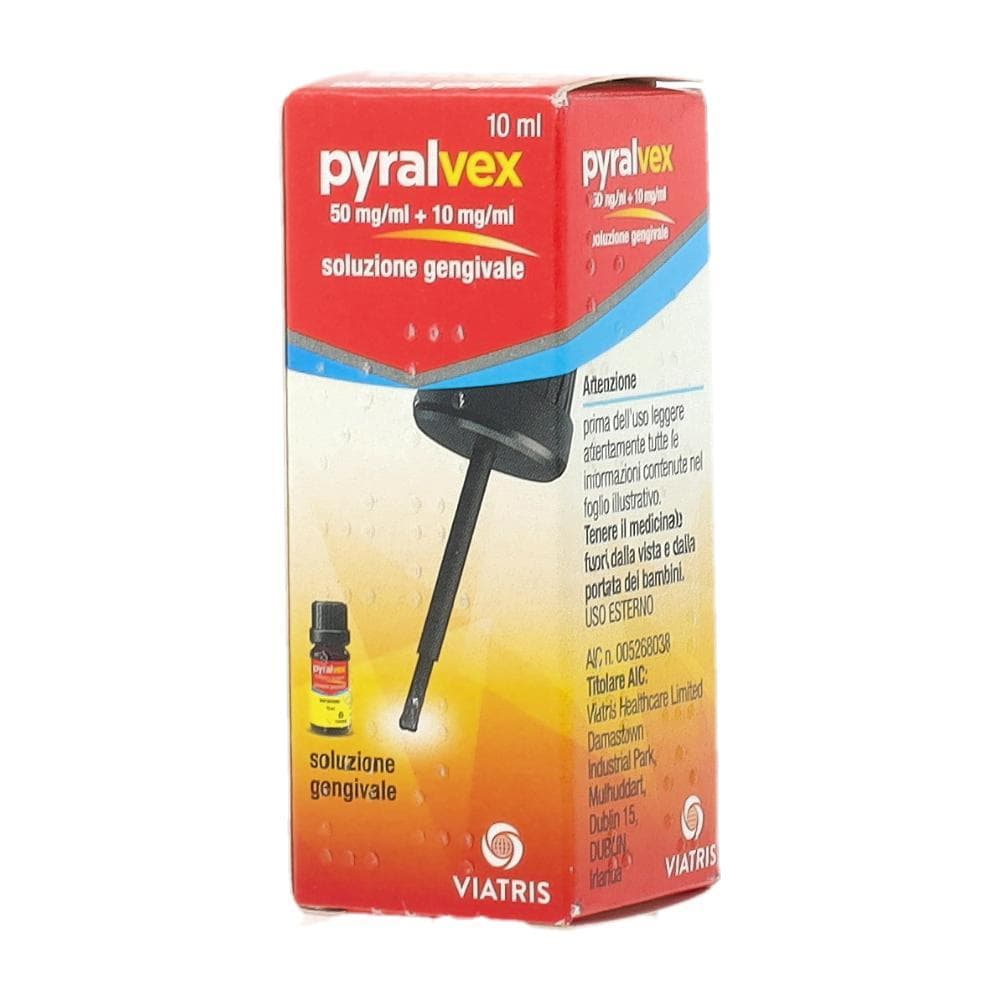 Pyralvex 0,5% + 0,1% soluzione gengivale