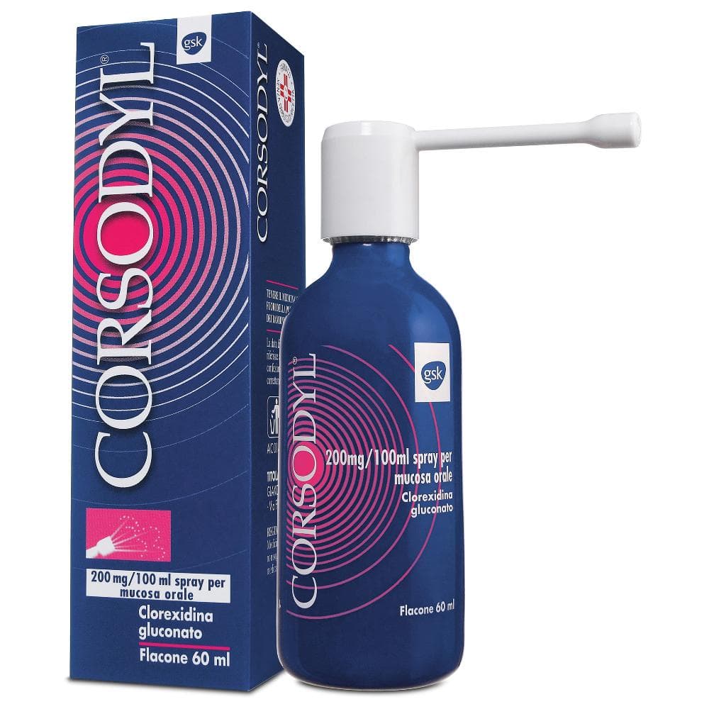 Corsodyl spray orale 60ml 200mg/100m