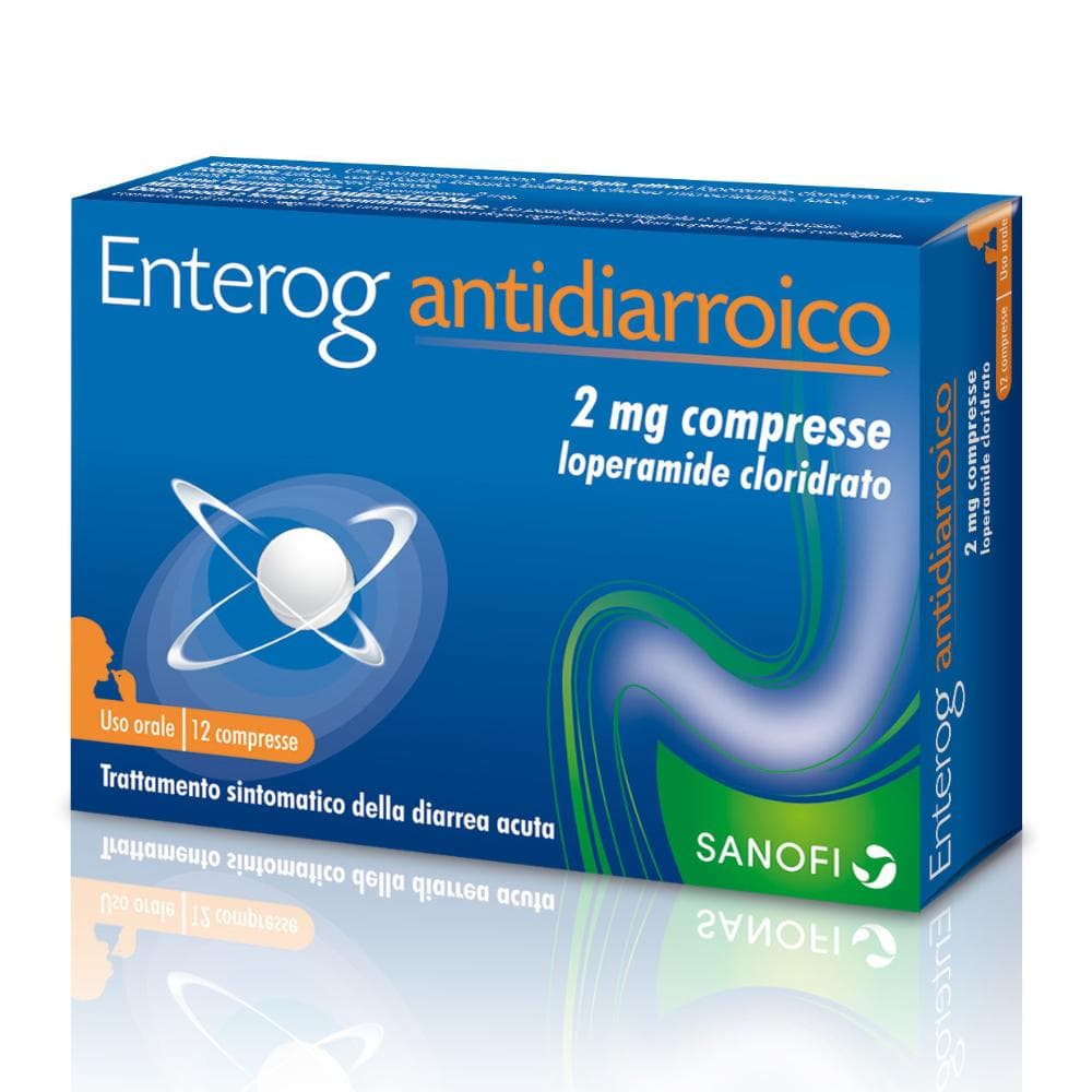 Enterog antidiarroico 12 compresse 2mg