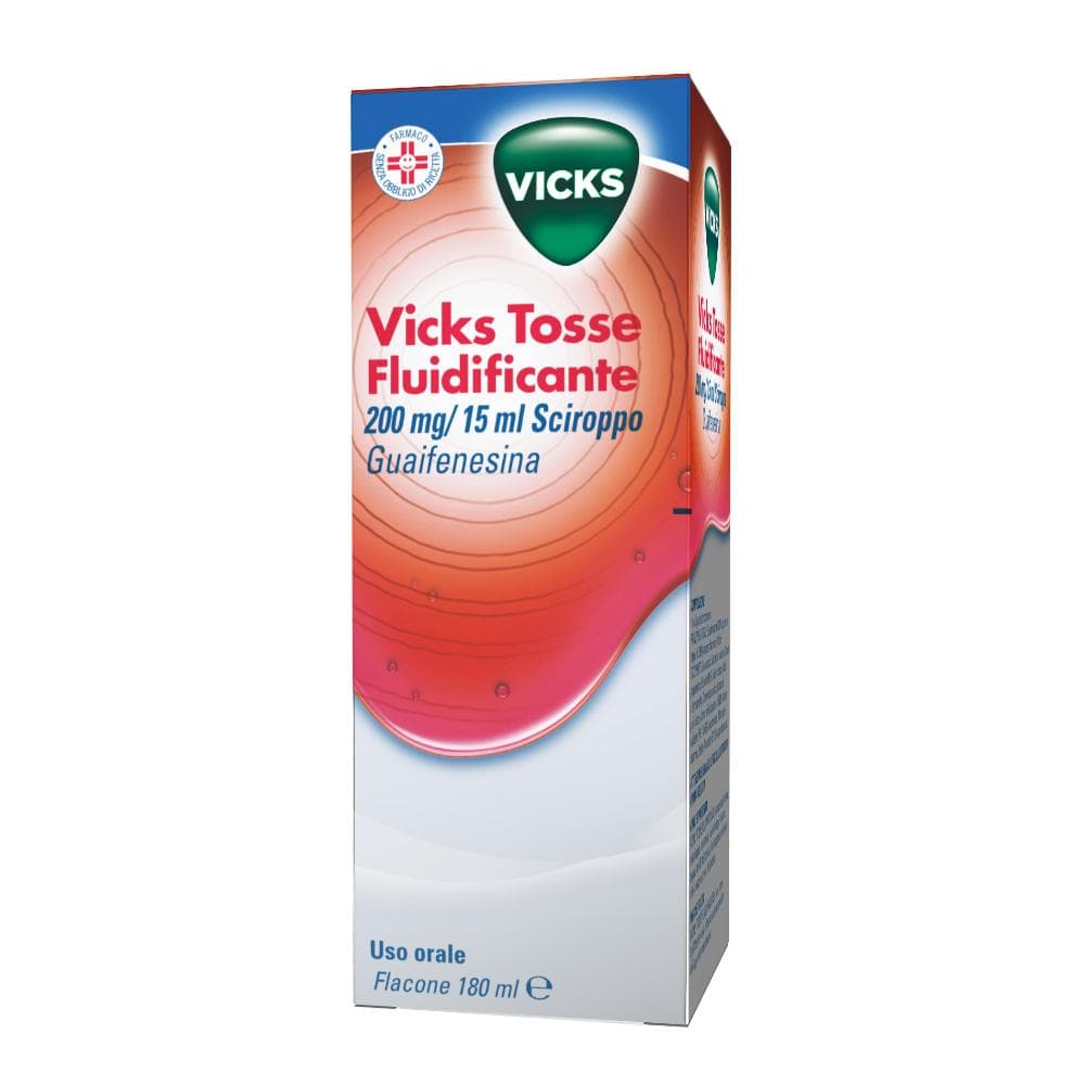 Vicks Tosse Fluidificante 200 mg/15 ml - Sciroppo 180 ml
