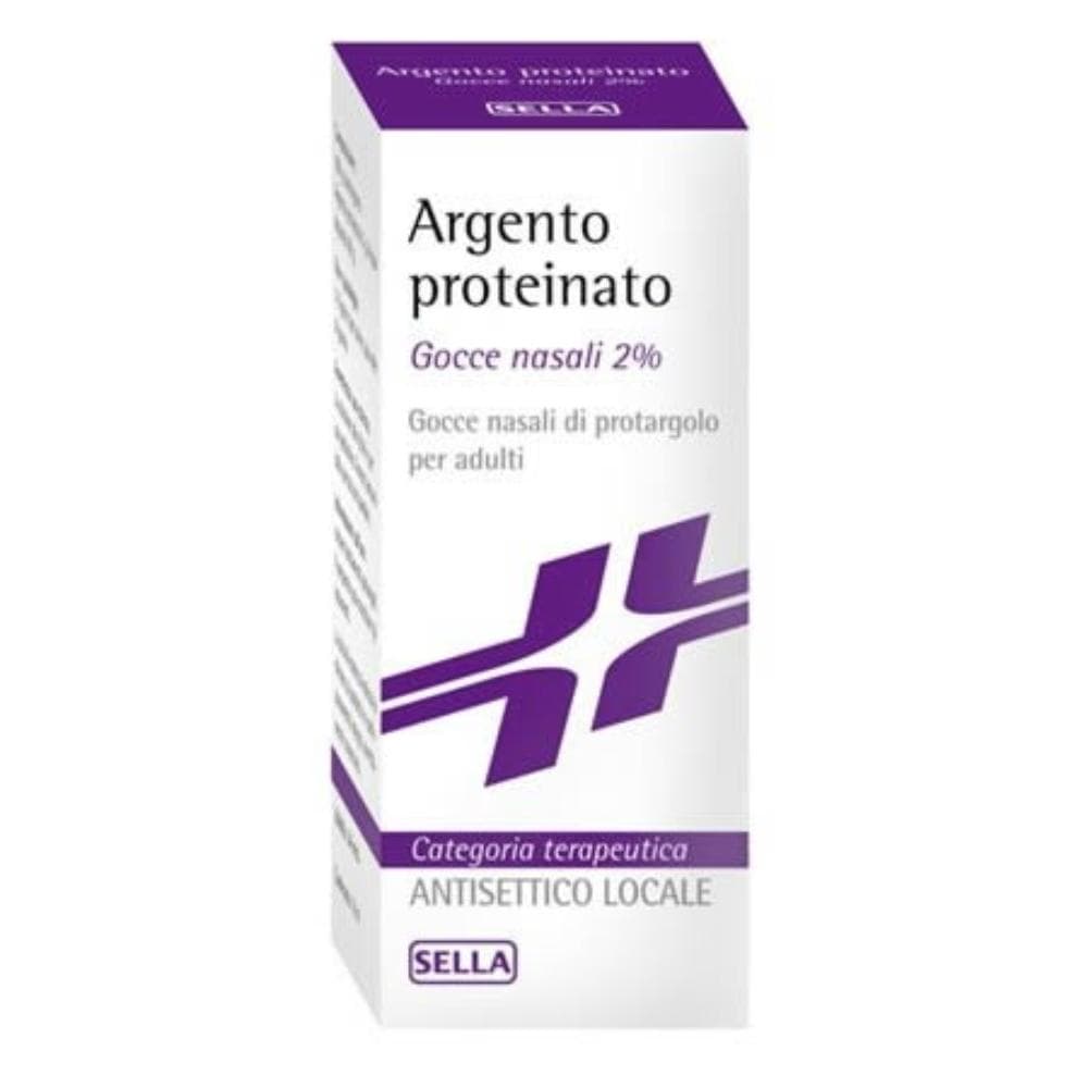 Argento Proteinato 2% Gocce da 10 ml - Decongestionante Antisettico locale