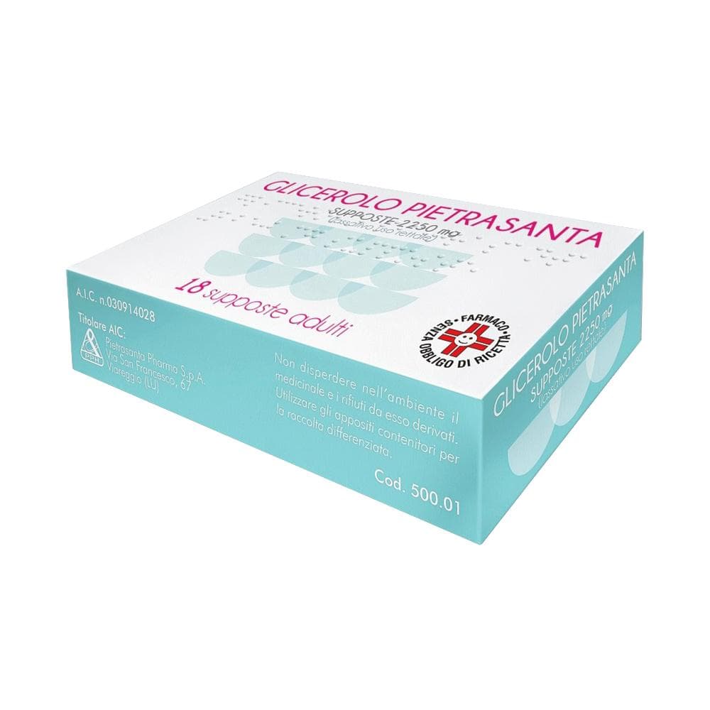 Glicerolo pietrasanta adulti 2250 mg supposte