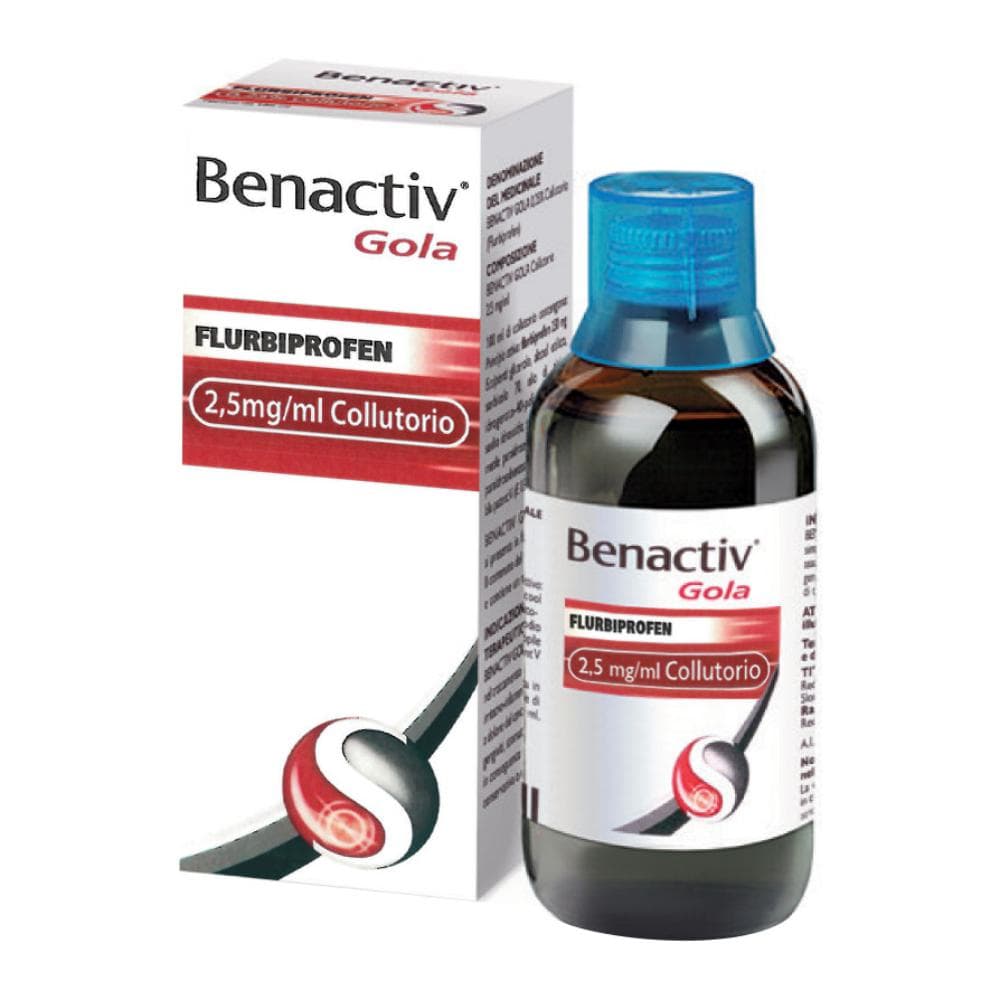 Benactiv Gola Collutorio 2,5 mg/ml Flurbiprofene 160 ml
