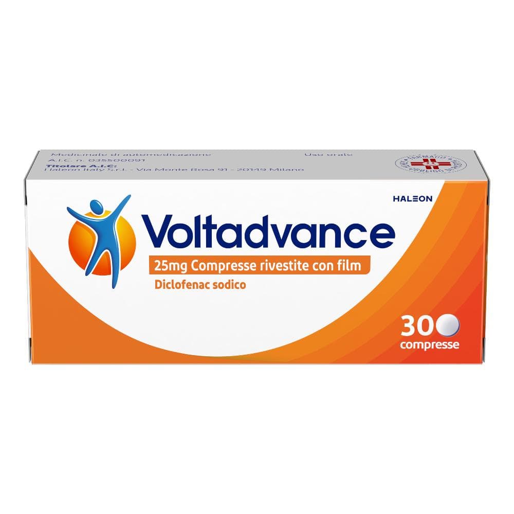Voltadvance 25 mg compresse rivestite con film voltadvance 25 mg polvere per soluzione orale diclofenac sodico