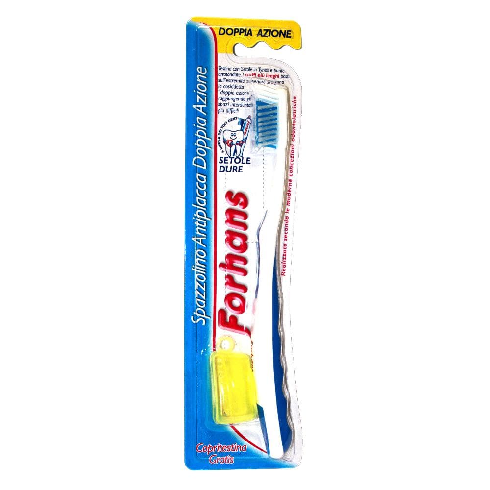 Forhans Doppia Azione Spazzolino Manuale Antiplacca Con Setole Dure