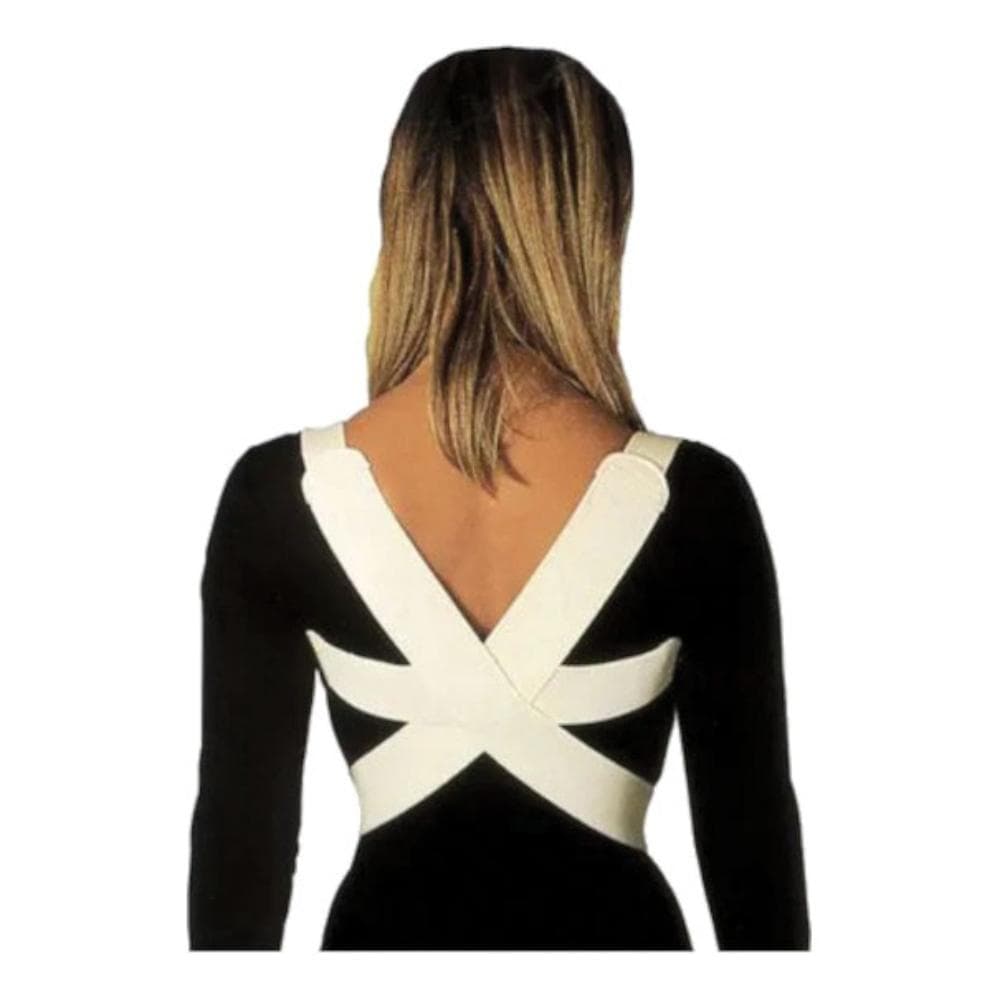 Raddrizzaspalle elastico misura 5 per la correzione del rachide dorsale dovuta ad atteggiamento. regolabile anteriormente con adesivo 6cm