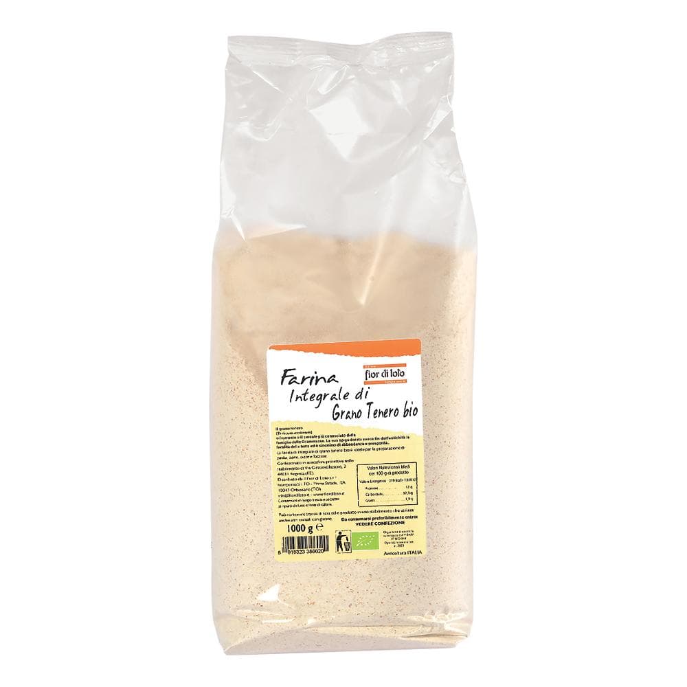 Fior di Loto Farina di Grano tenero Integrale Bio 1 Kg