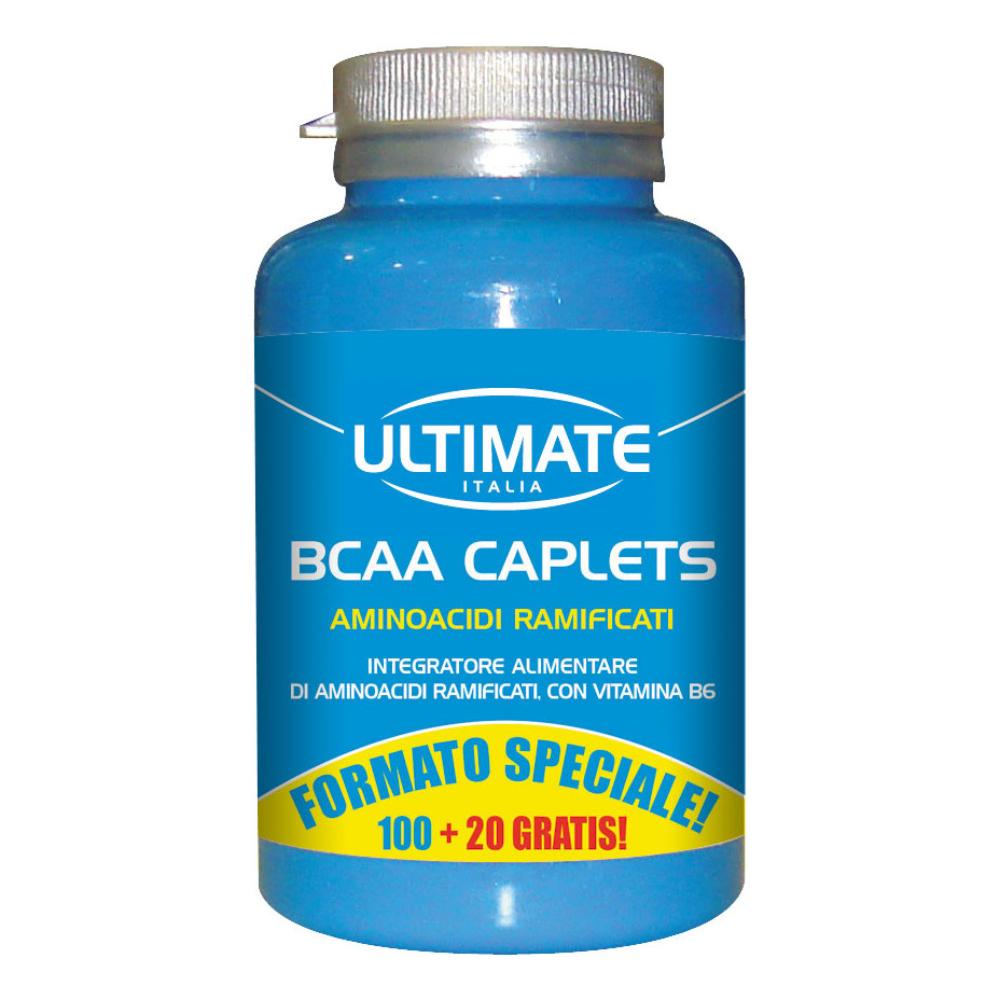 Ultimate Sport BCAA Caplets Integratore Aminoacidi Ramificati 100 Compresse