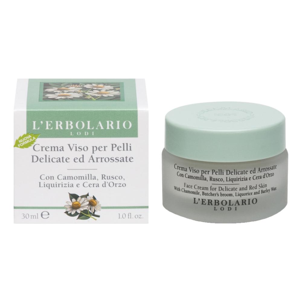 Crema Viso Pelli Delicate Camomilla Rusco E Liquirizia 30ml