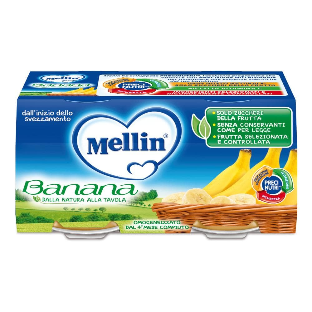 Mellin omogeneizzato banana 100 g 2 pezzi