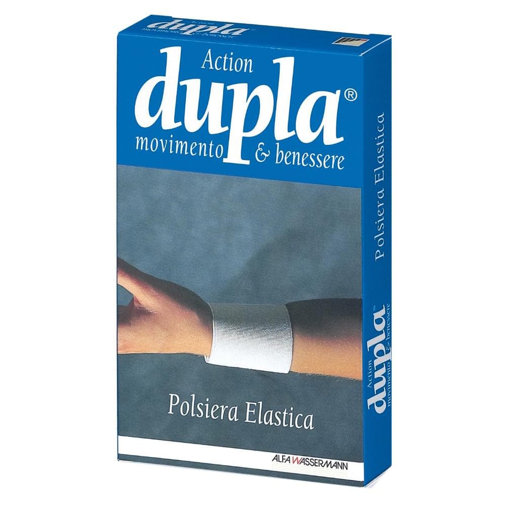 Dupla polsiera elast.bianca l