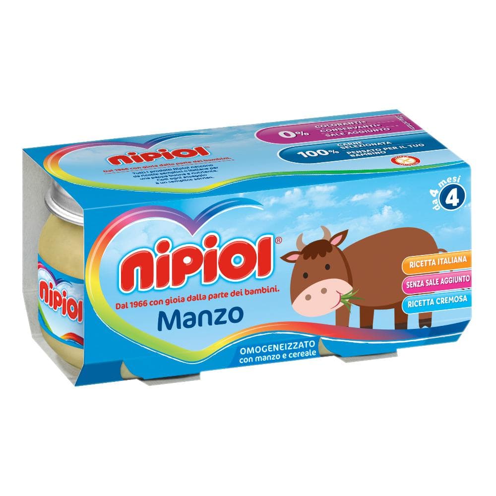Nipiol omogeneizzato manzo 80 g 2 pezzi