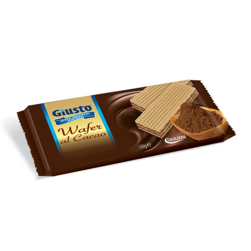Giusto Wafer al Cacao Biscotti senza zucchero 150 g