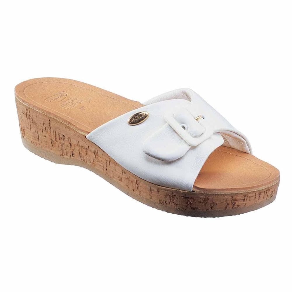 Wappy Leather Womens White Memory Cushion Bianco 36