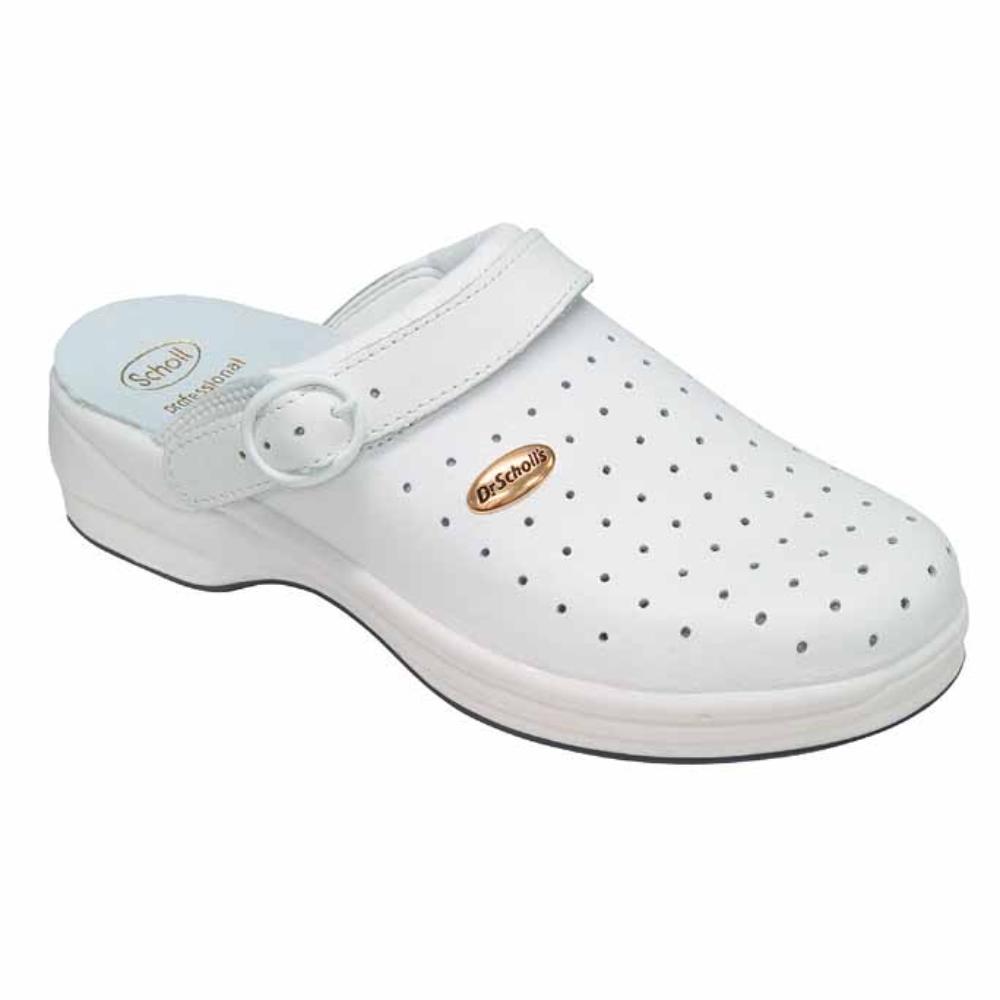 Dr. Scholl New Clog Bonus Fori Pelle Bianco n°46