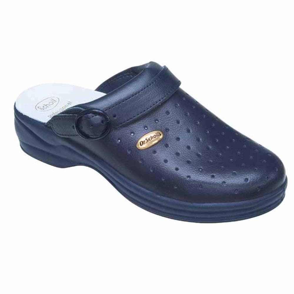 Dr. Scholl New Clog Bonus Fori Pelle Blue Navy n°39