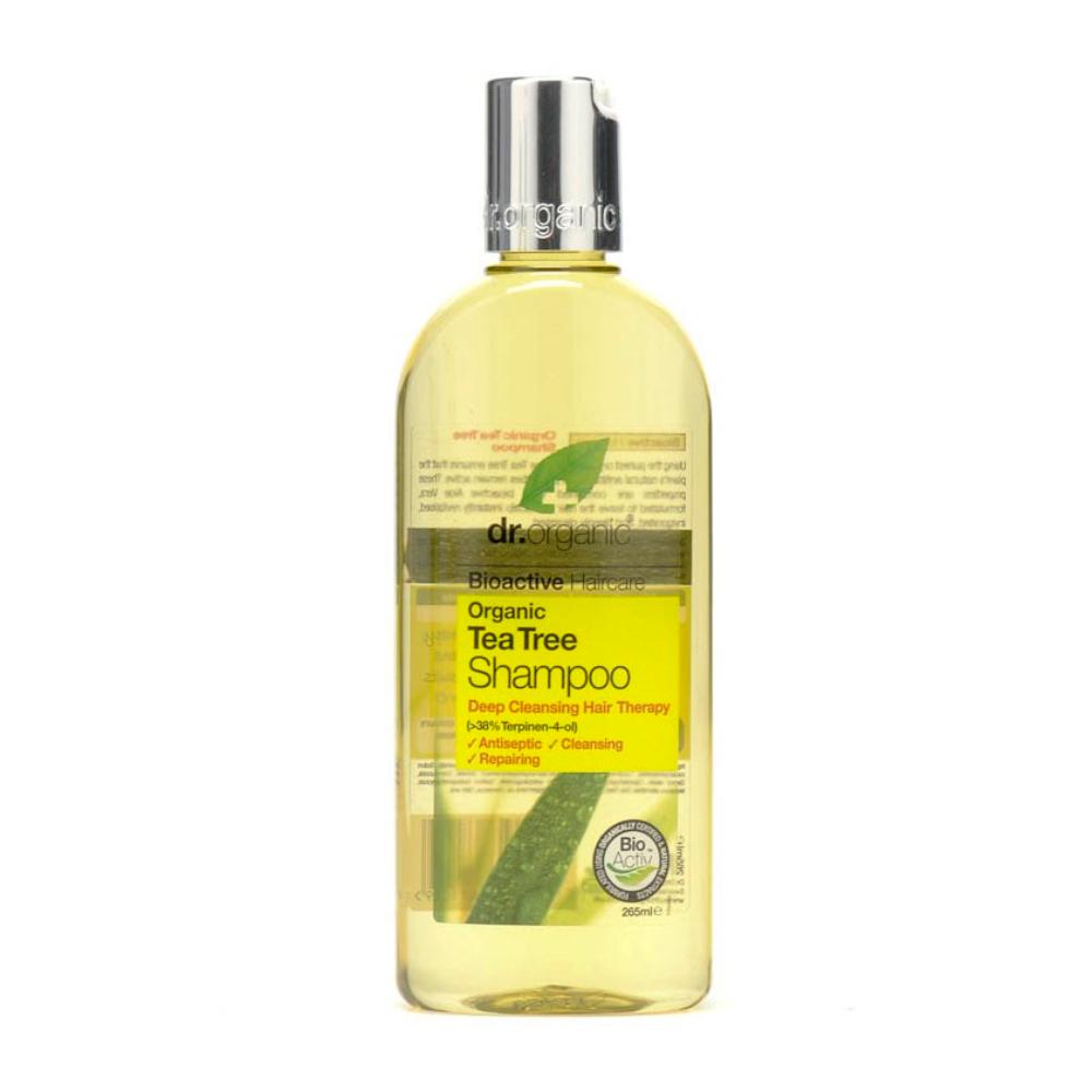Dr. Organic Tea Tree Shampoo Riequilibrante Capelli Grassi e con Forfora 265 ml
