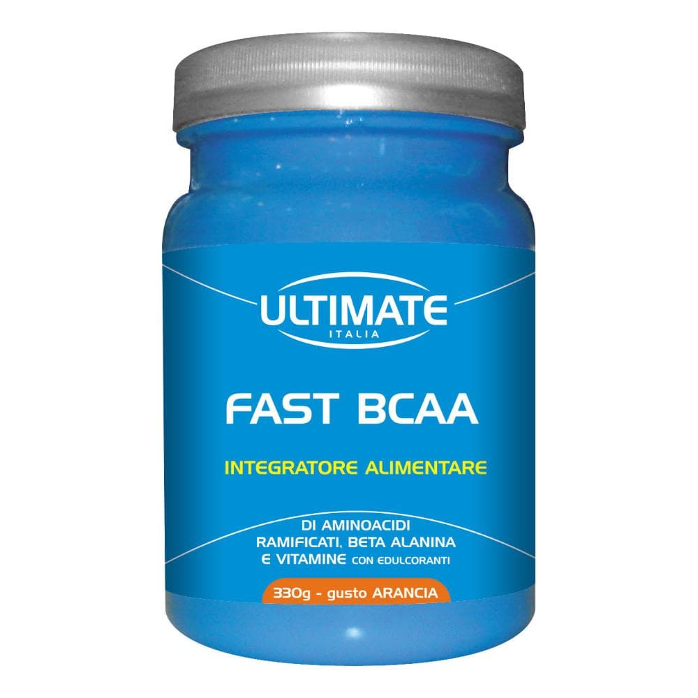 Ultimate Italia Fast Bcaa Gusto Arancia Integratore Amminoiacidi 330 g