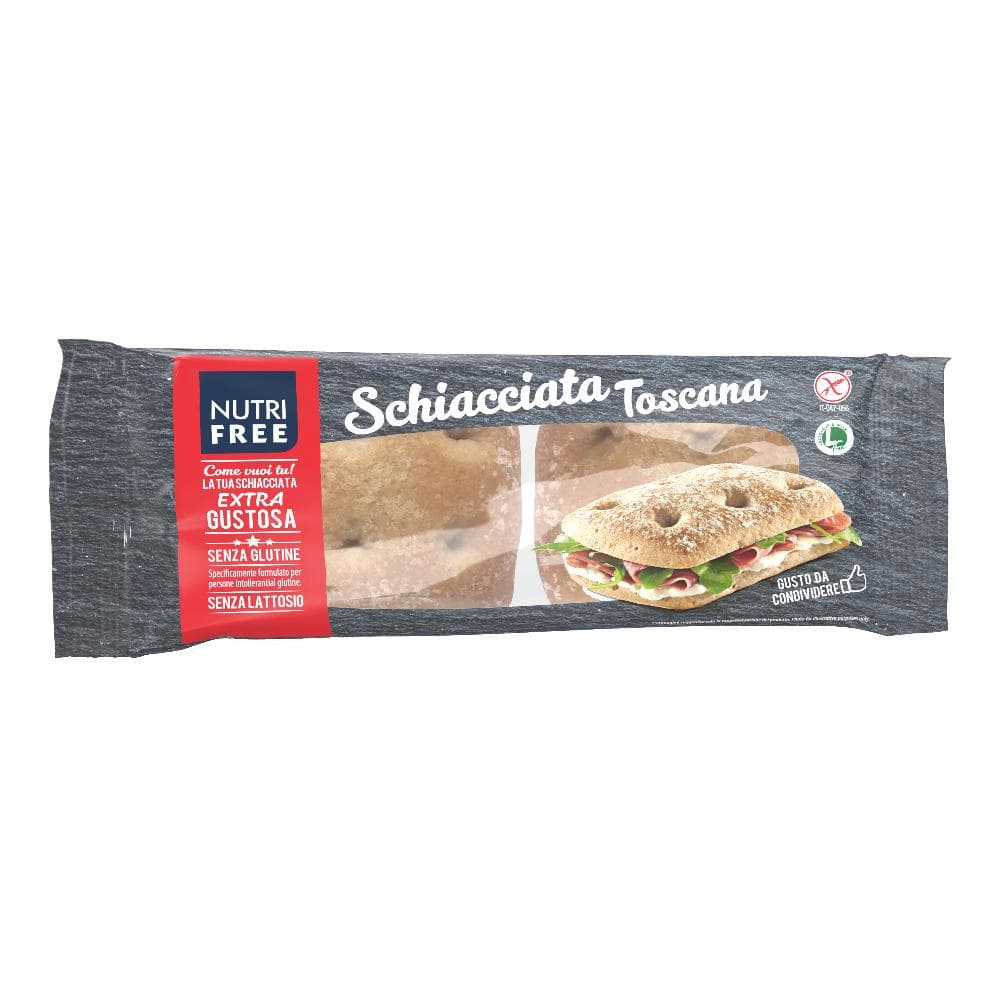 Nutri Free Schiacciata toscana senza glutine e senza lattosio 170 g
