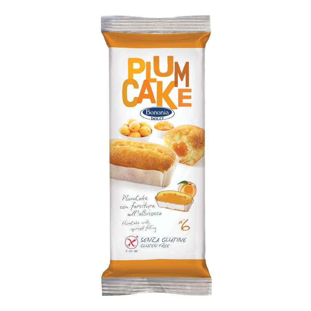 Bononia Senza Glutine Plumcake Con Farcitura all'Albicocca 6x45 g