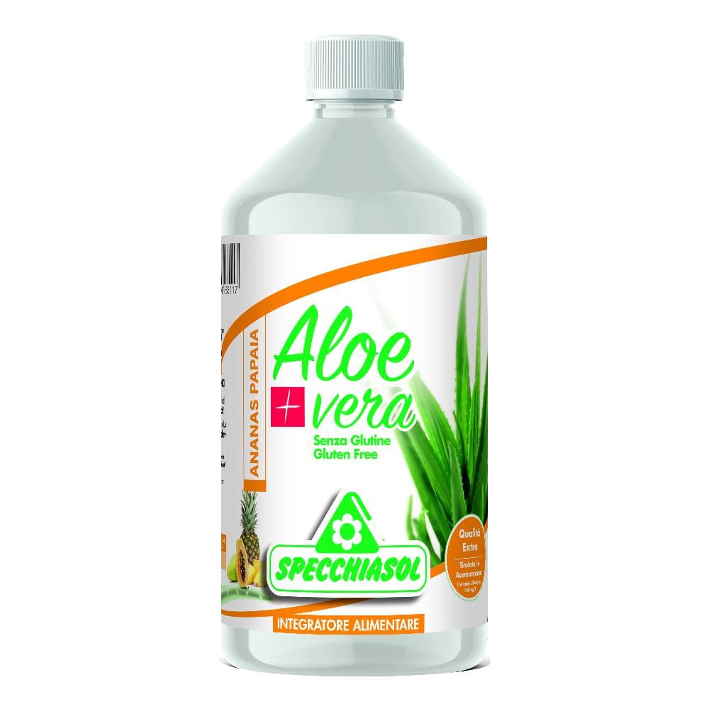 Specchiasol Succo Aloevera con Aloe Pura al 100% e Ananas e Papaia