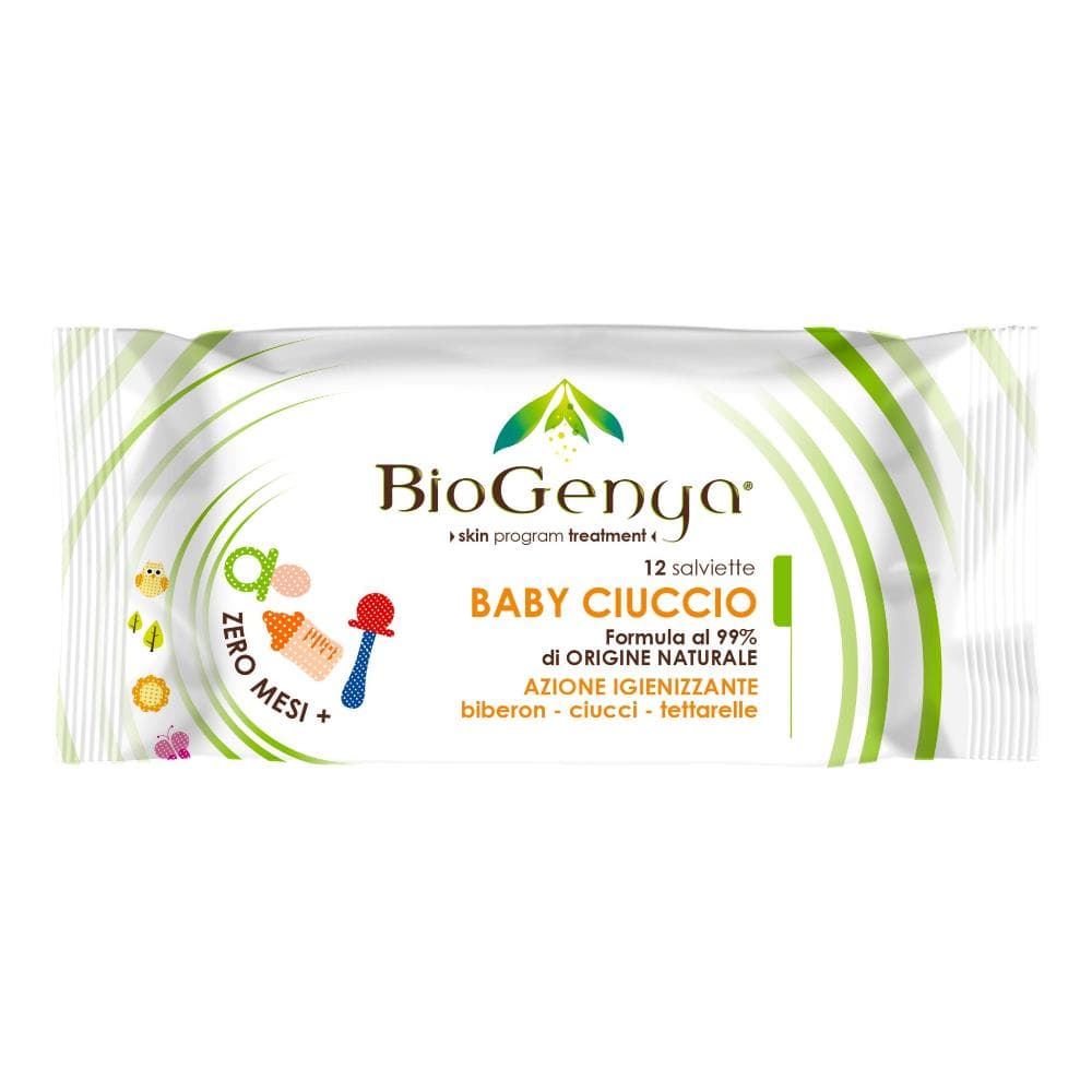 Biogenya Salviette Baby Ciuccio Igienizzante 12 Pezzi